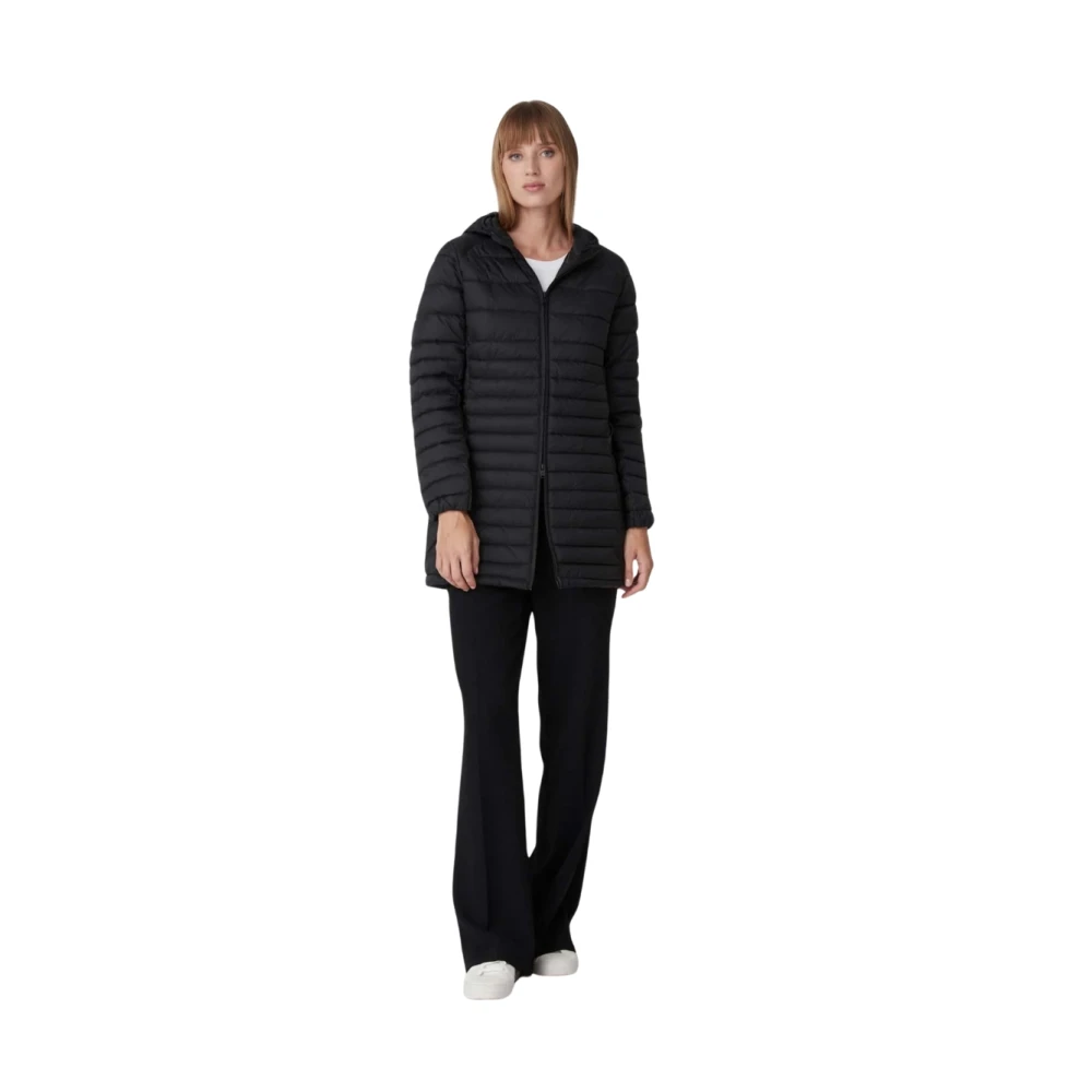 Ciesse Piumini Gewatteerde Hoody Jas Black Dames