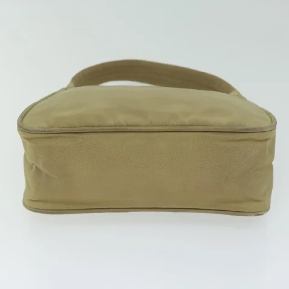 Prada Vintage Pre-owned Canvas shoulder-bags Green Dames