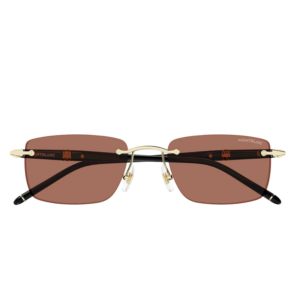 Montblanc Unisex Yellow Mb0344s Sunglasses - Sunglasses - 54 Mm - Accessories