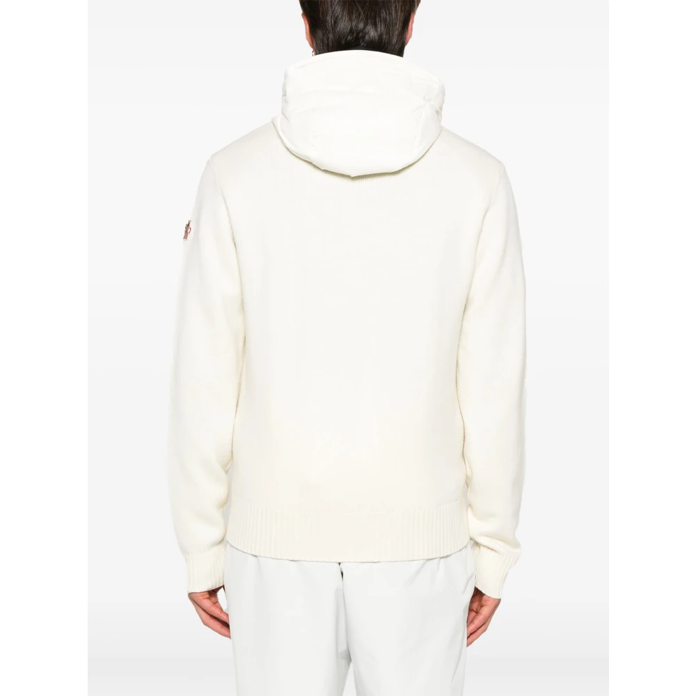 Moncler Gebreide Cardigan Trui White Heren