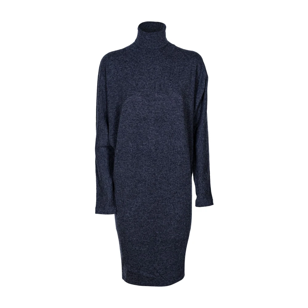 Jucca Korte wollen kimono jurk Blue Dames