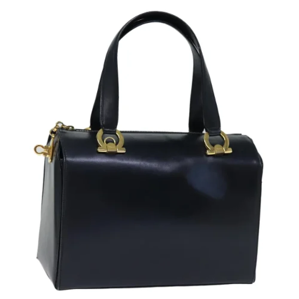 Salvatore Ferragamo Pre-owned Leather handbags Blue Dames