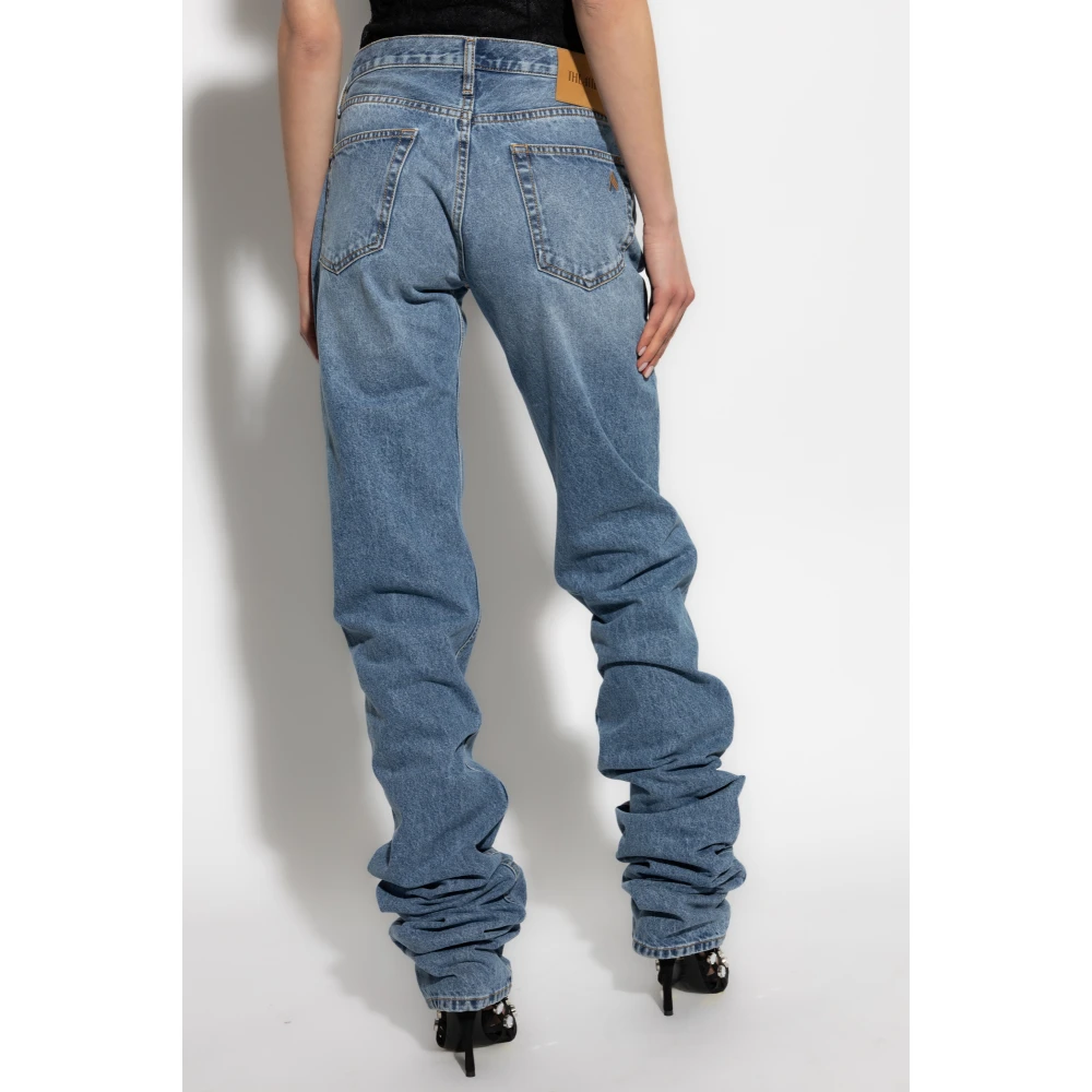 The Attico Jeans met logo Blue Dames