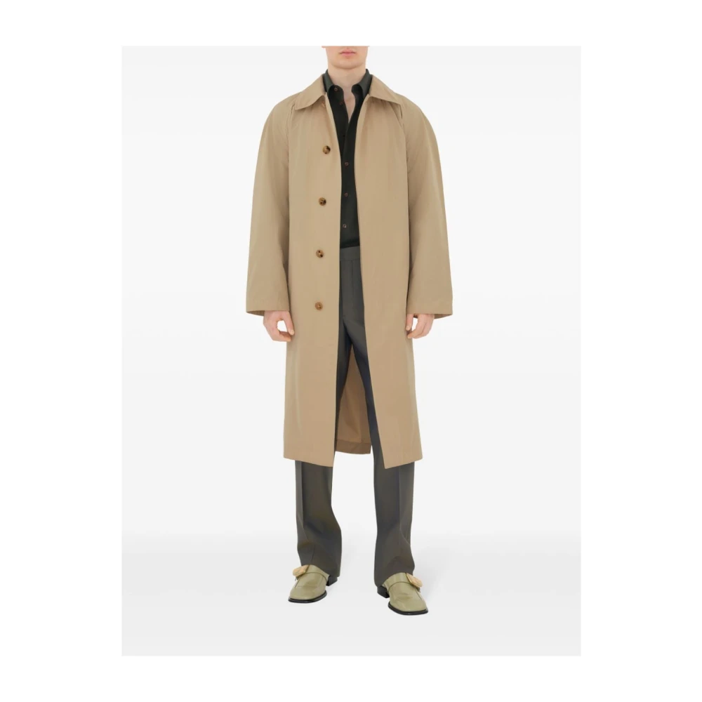 Burberry Beige Equestrian Knight Coat Beige Heren