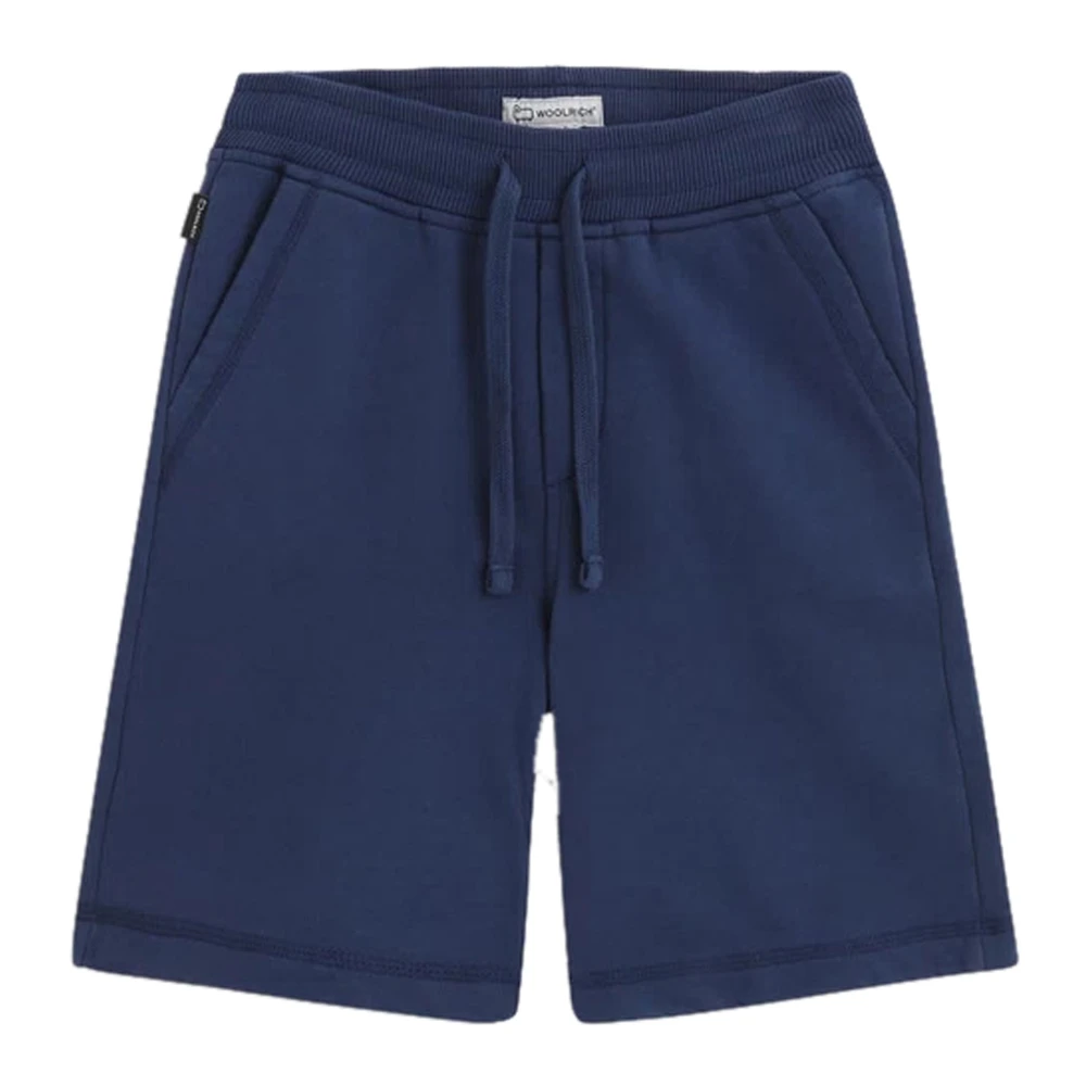 Woolrich Boys Blue Fleece Short - Shorts - 12 Y - Kids