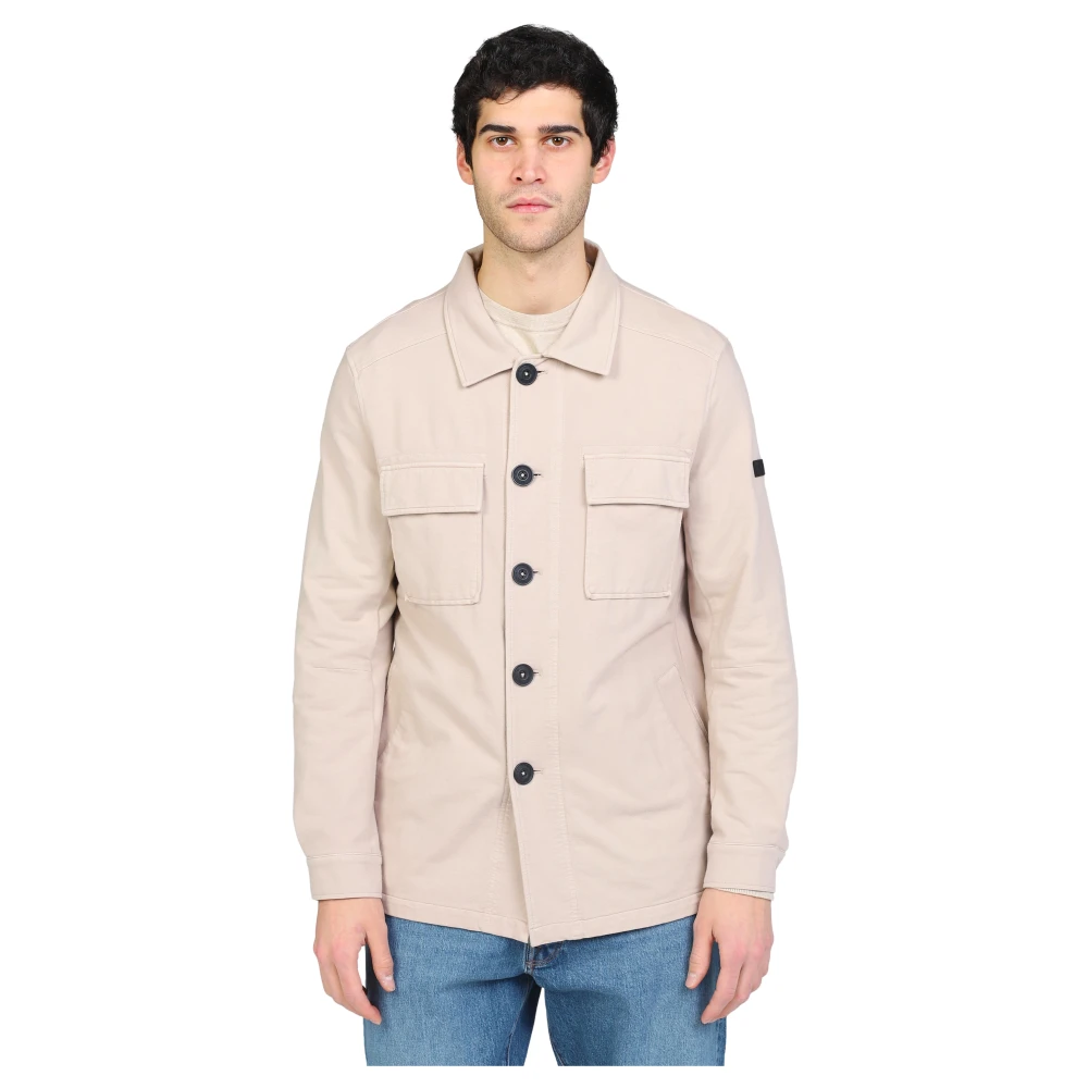 Distretto12 Geknoopte jas met dubbele zakken Beige Heren