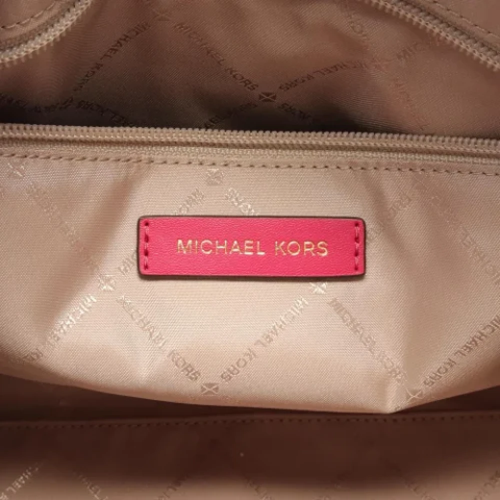 Michael Kors Pre-owned Coated canvas handbags Beige Dames