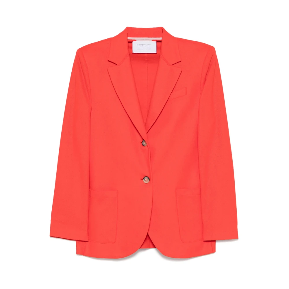 Flammenrote Jacke mit vorderen Knöpfen - Harris Wharf London - Modalova