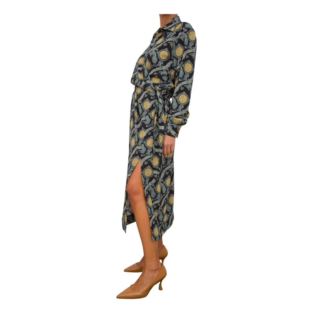 ETRO Fantasia Midi Jurk voor Vrouwen Multicolor Dames