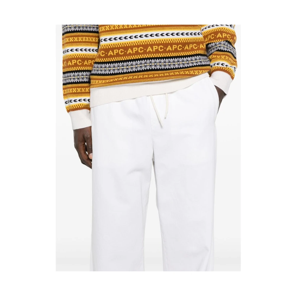 A.p.c. Witte Trekkoord Taille Shorts White Heren