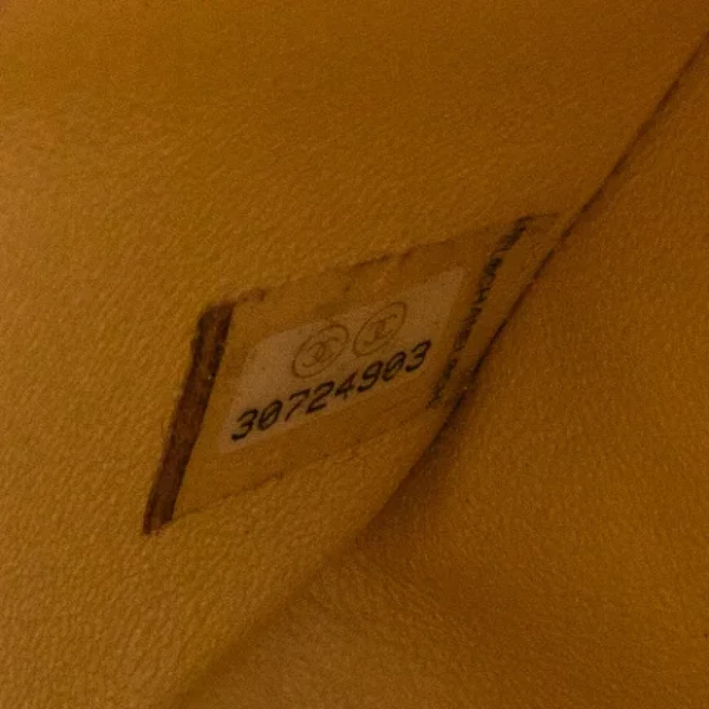 Chanel Vintage Pre-owned Leather chanel-bags Yellow Dames