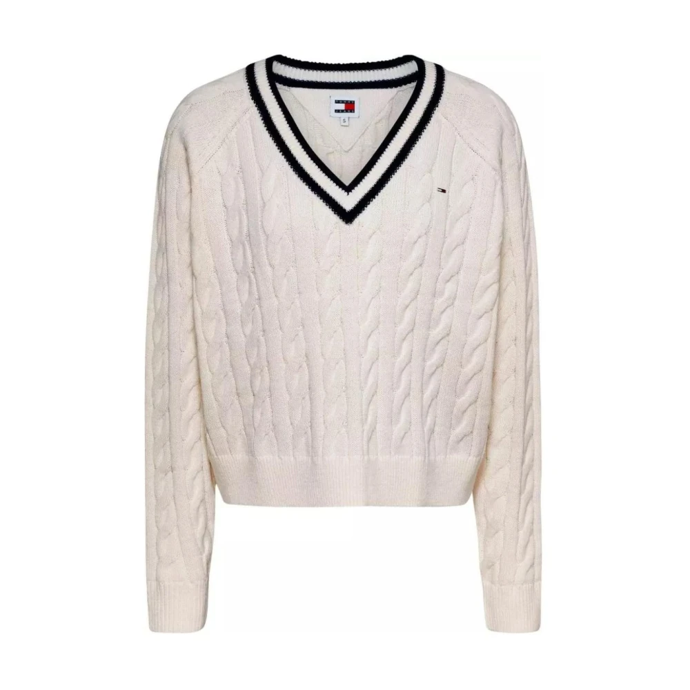 Knitwear > V-neck Knitwear - - Tommy Hilfiger - Modalova