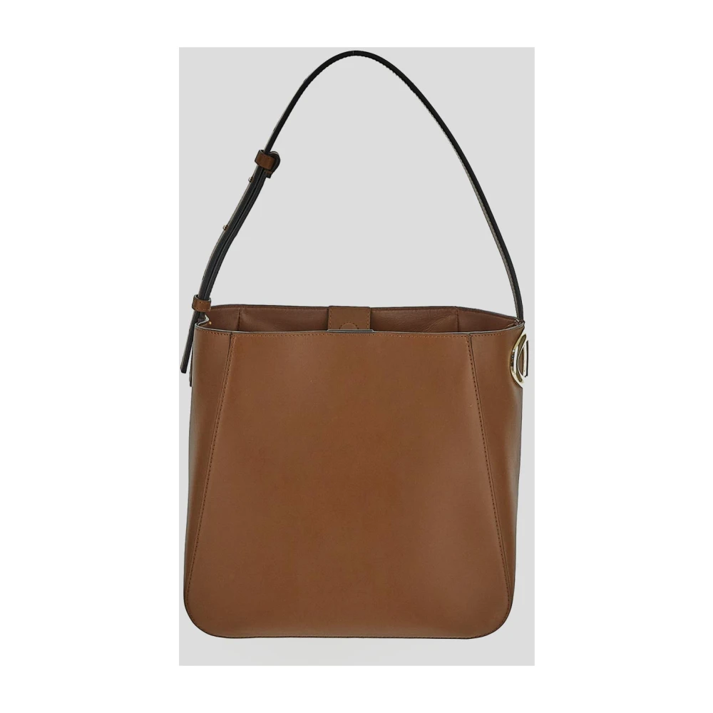 Valentino Garavani Leren Zij-Emmer Tas Brown Dames