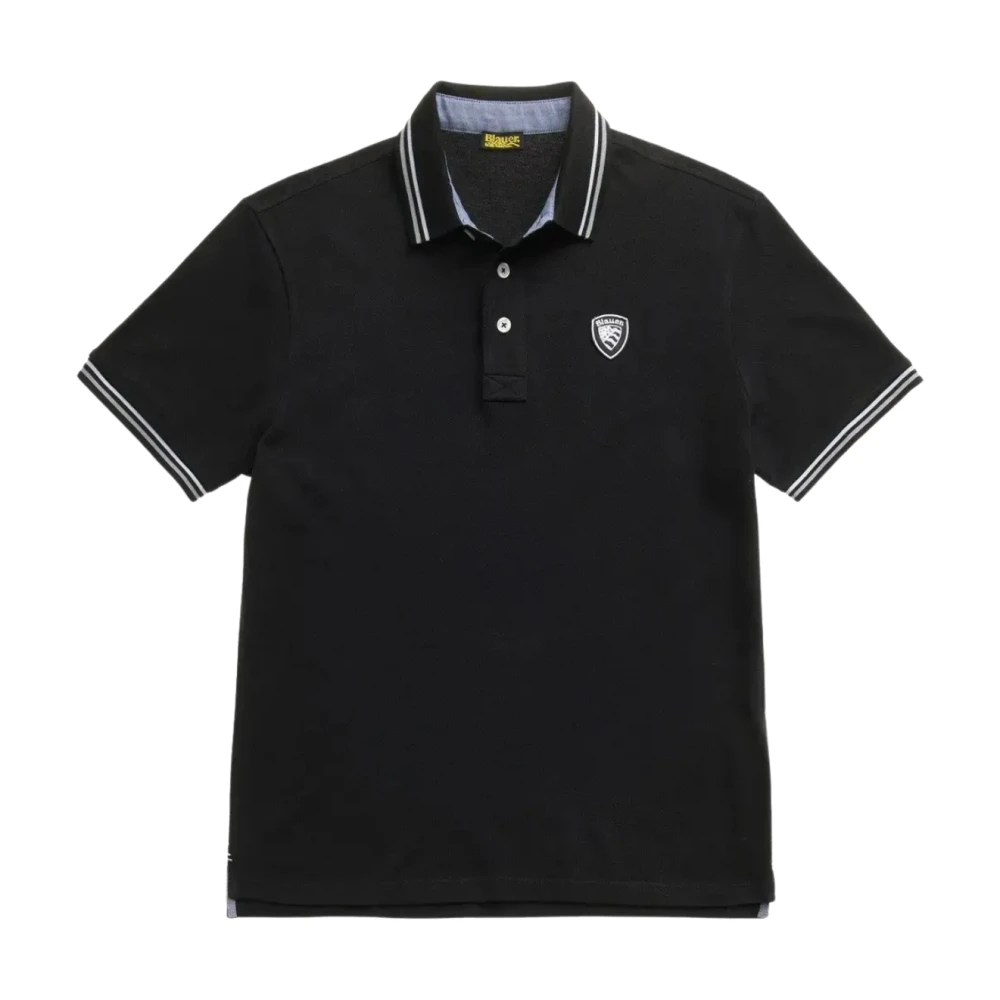 Blauer Mannelijk Zwart Tops Heren, Xl, Katoen, Agassis Polo