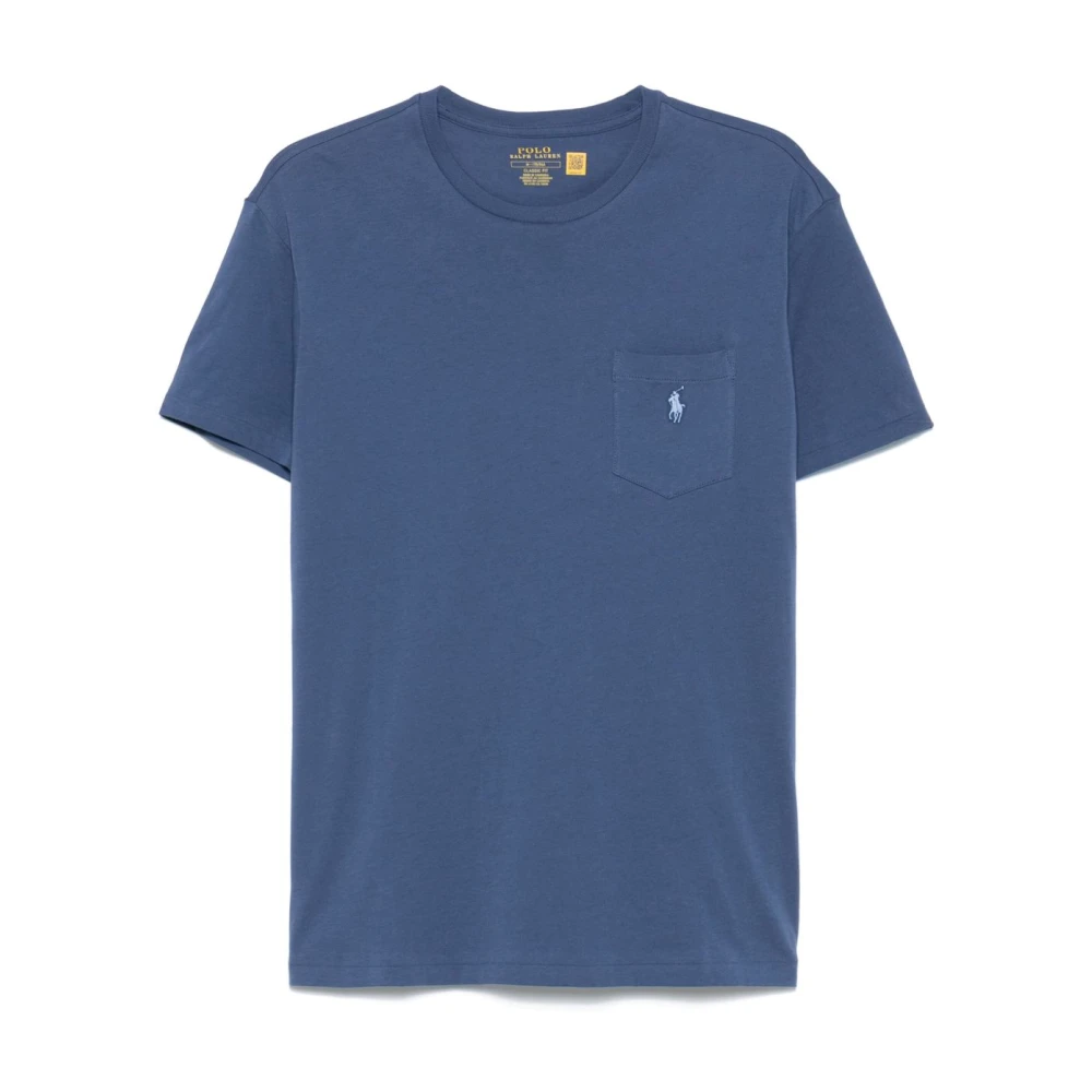 Polo Ralph Lauren Blauwe T-shirts en Polos Blue Heren