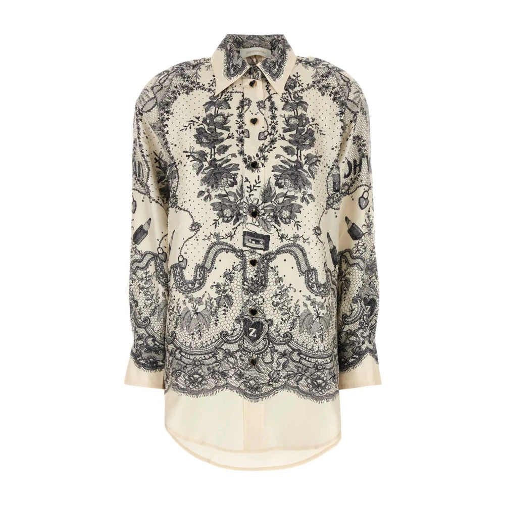 Zimmermann Zijden Crush Shirt Multicolor Dames