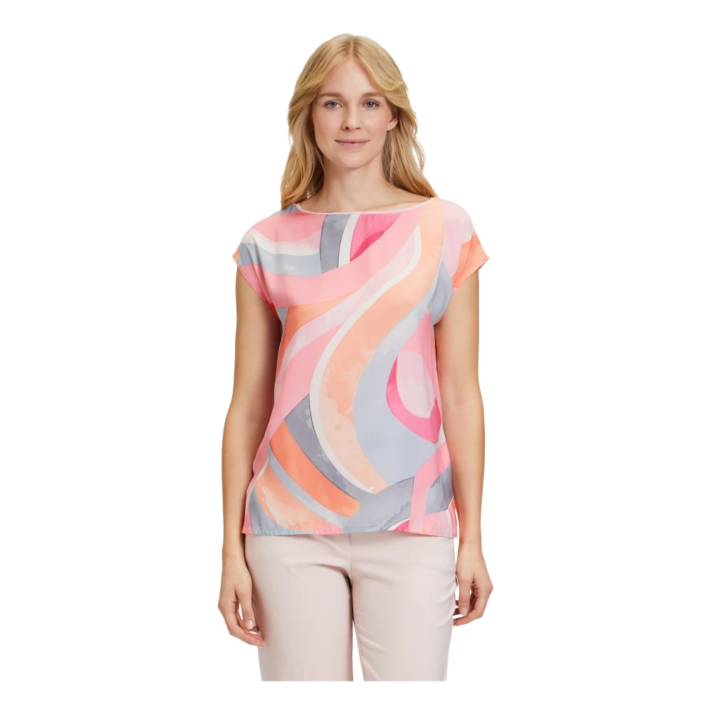 Betty Barclay Casual gestippeld mouwloos shirt Multicolor Dames