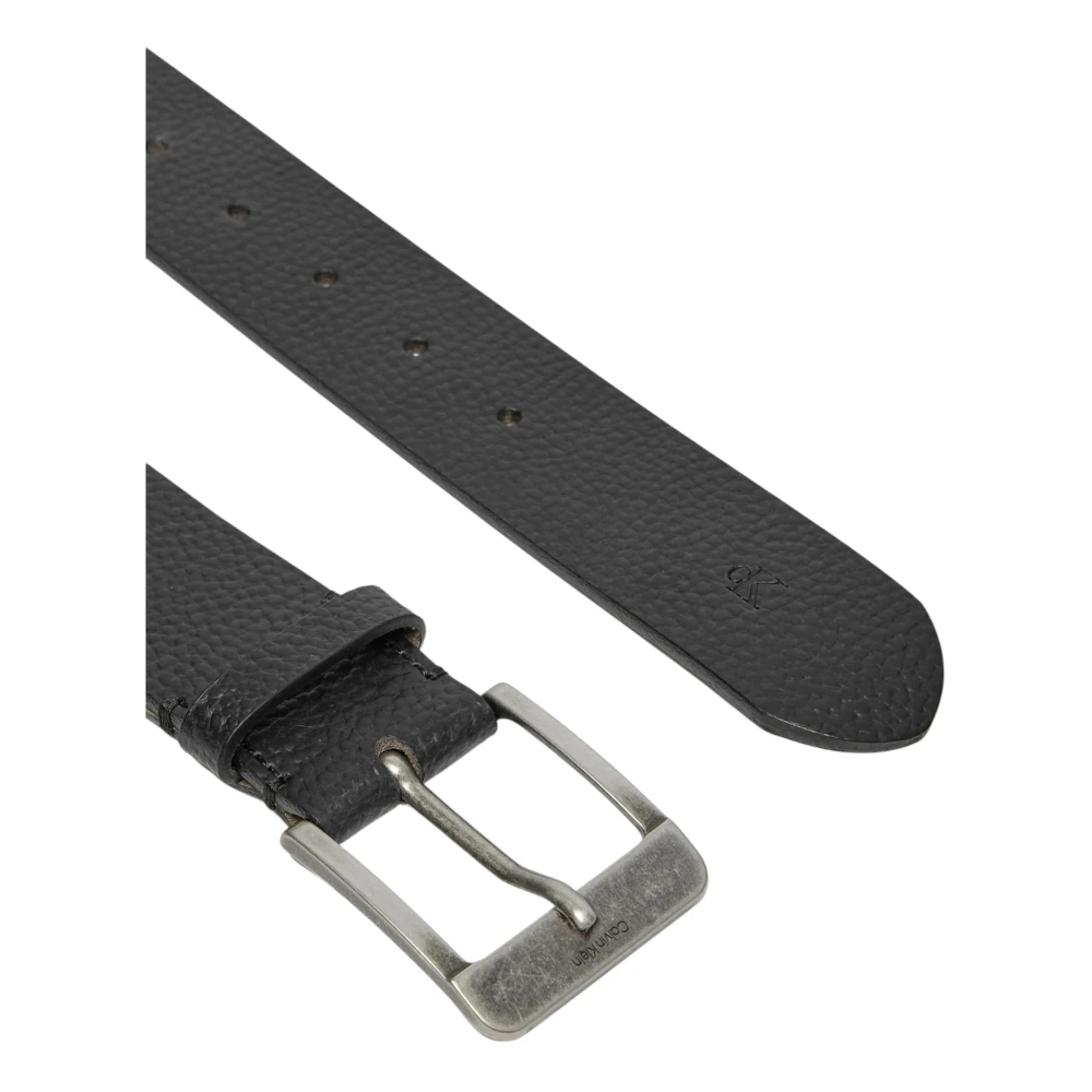 Calvin Klein Leren Heren Lente Zomer Collectie Black Heren
