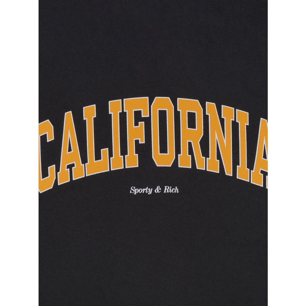 Sporty & Rich Zwarte California Gym Shorts met Logo Black Heren