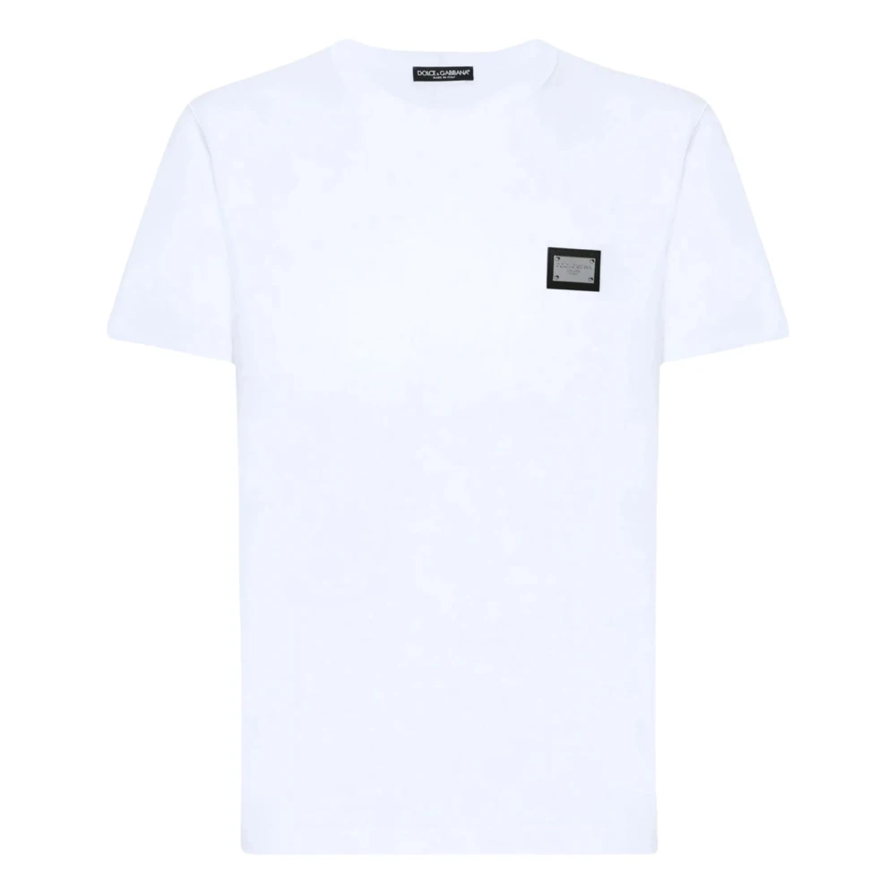 Dolce & Gabbana Cotton T-Shirt - Male - T-Shirts - White - Xl - Tops