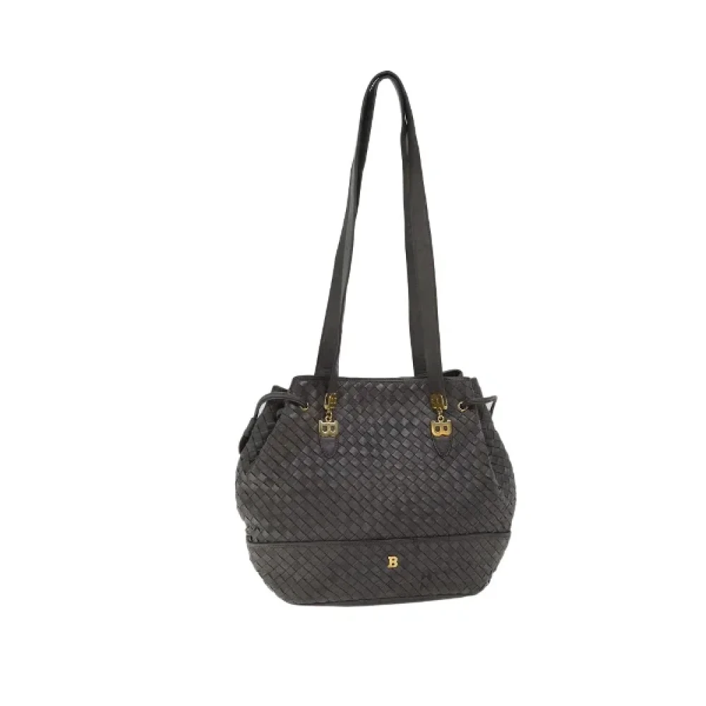 Bally Pre-owned Leather shoulder-bags Gray Dames