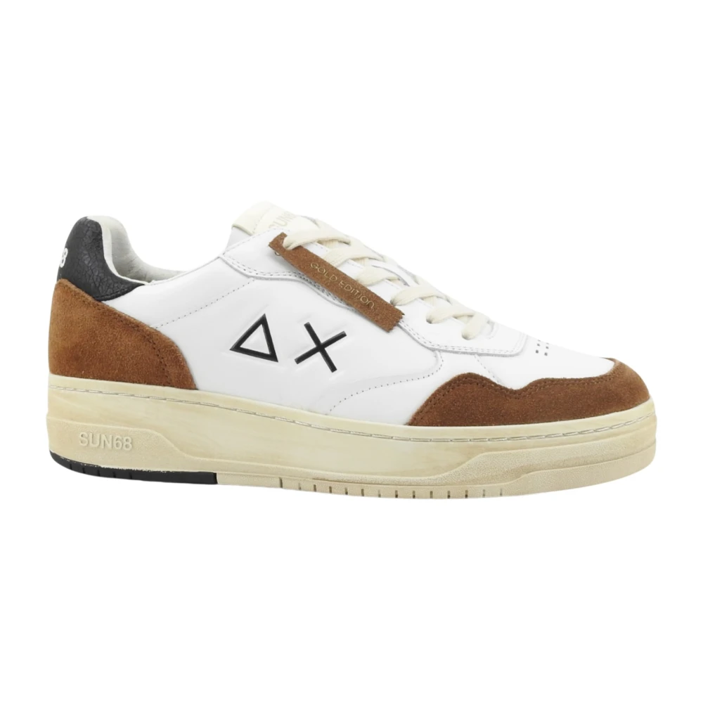 Sun68 Big Basket Leather Sneaker Heren Schoenen Wit