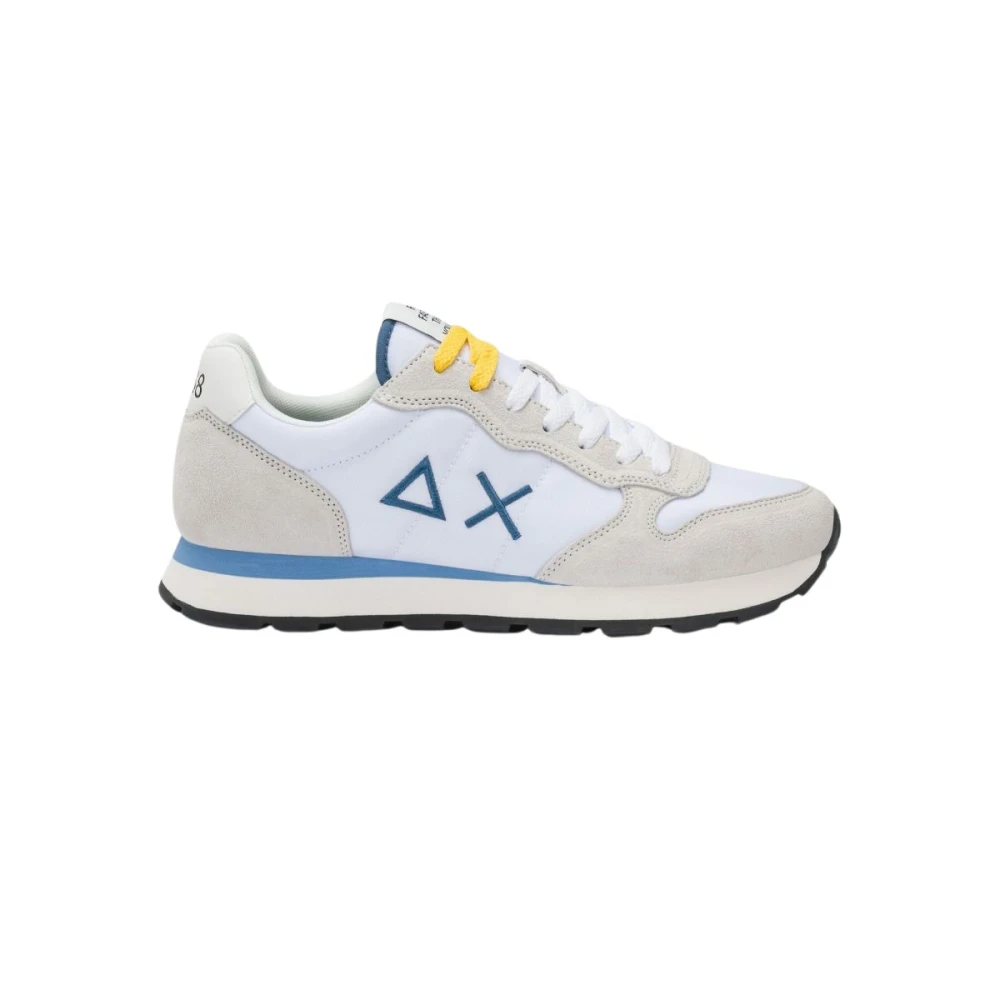 Sun68 White Sneakers, Male, 7 Uk, Tom Solid Sneaker