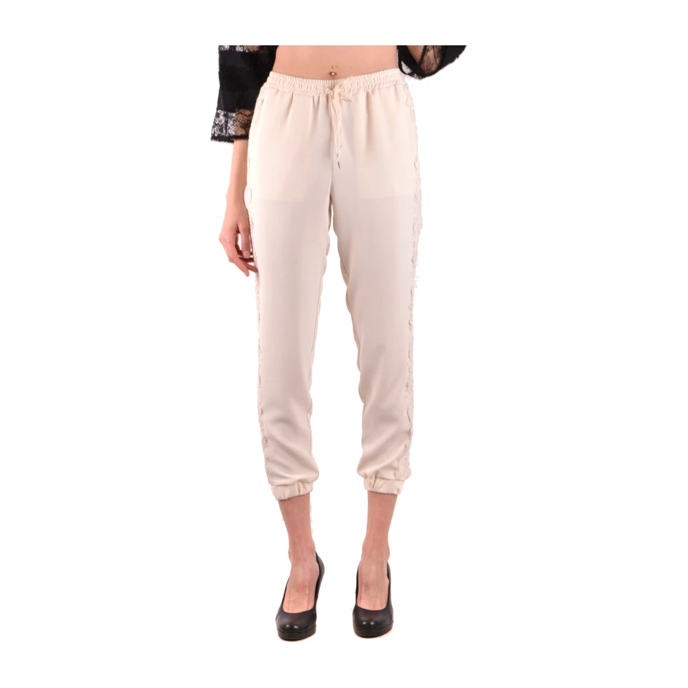 Ermanno Scervino Multicolor Stijlvolle Broek Ss19 Beige Dames