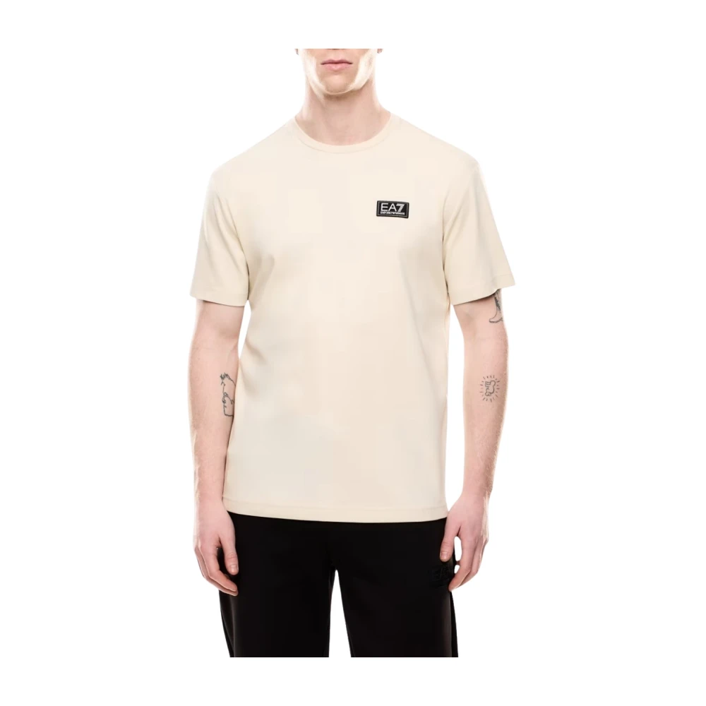 Emporio Armani Men's Beige T-Shirt - T-Shirts - 2XL - Tops