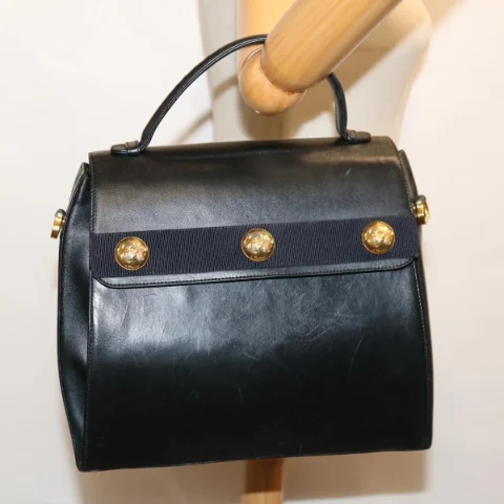 Salvatore Ferragamo Pre-owned Leather handbags Black Dames