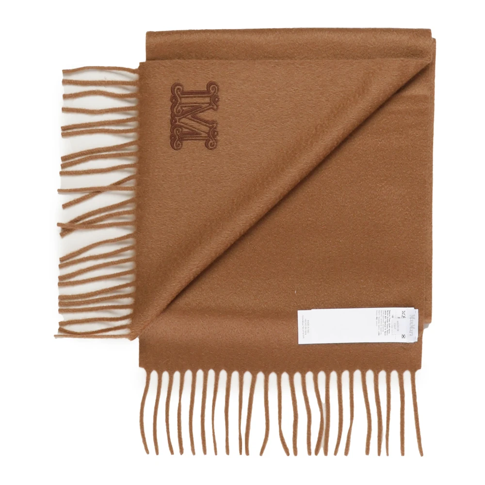 Max Mara Bruine Cashmere Wintersjaal voor Vrouwen Brown Dames