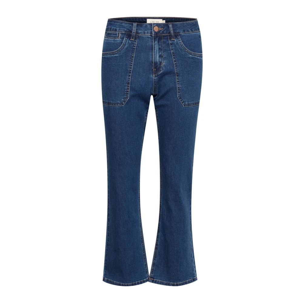 Cream Bootcut Denim Broek Indigo Blauw Blue Dames