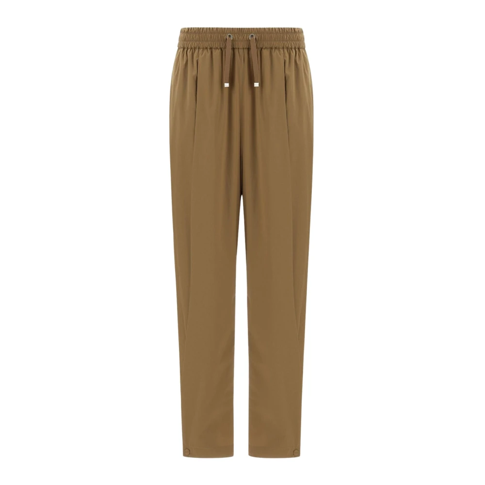 Herno Lichtgewicht Nylon Stretch Broek Brown Dames