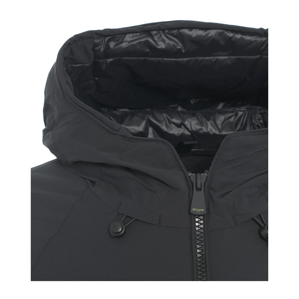 Blauer Zwarte Jassen voor Mannen Aw24 Black Heren