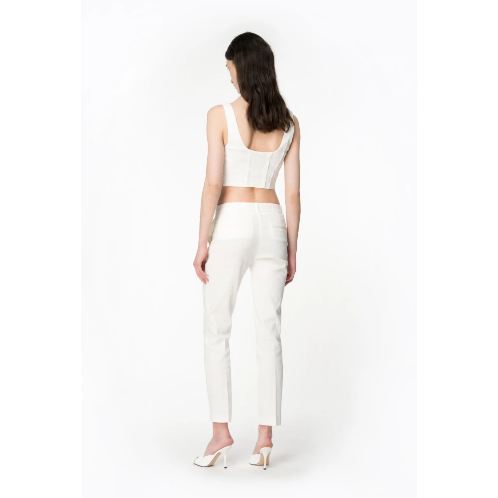 pinko Stijlvolle Bello Broek White Dames