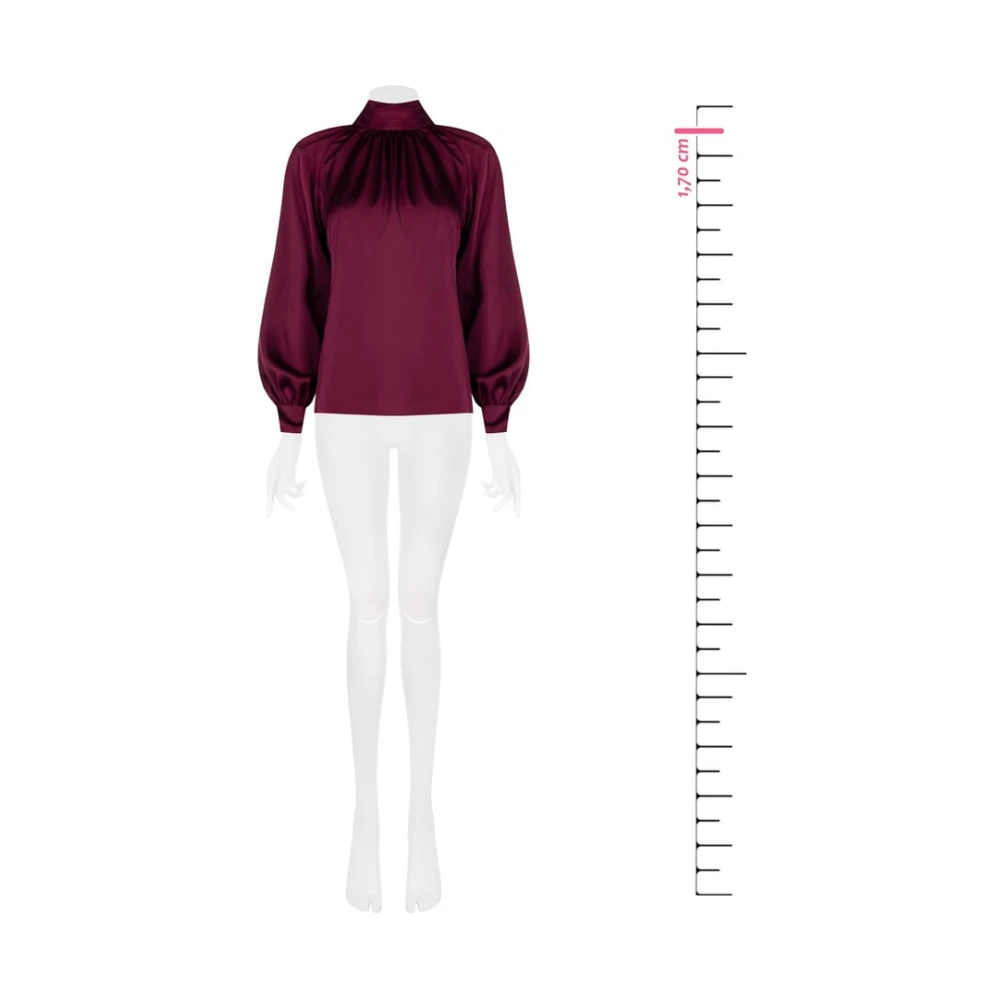 RINASCIMENTO Winter Blouse Shirt Purple Dames