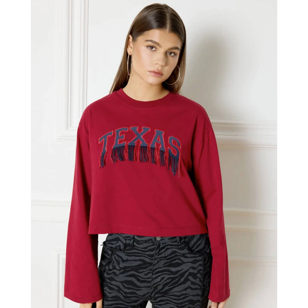 Refined Department Stevie Sweater Red Dames