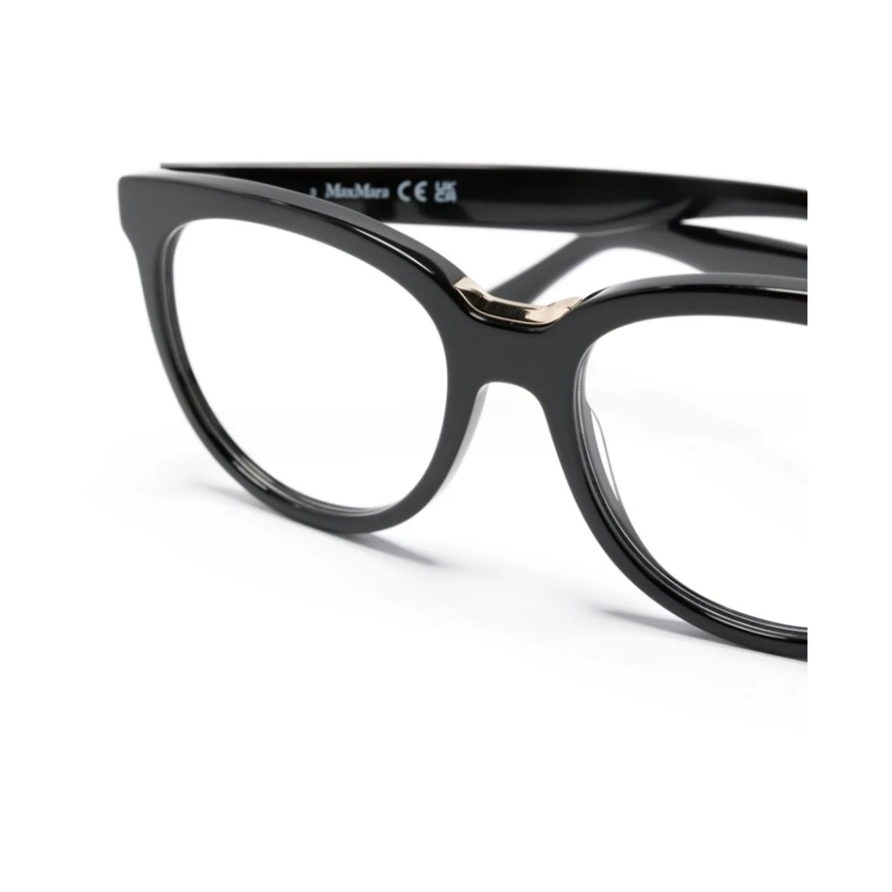 Max Mara Zwart Optisch Montuur Klassieke Stijl Black Dames