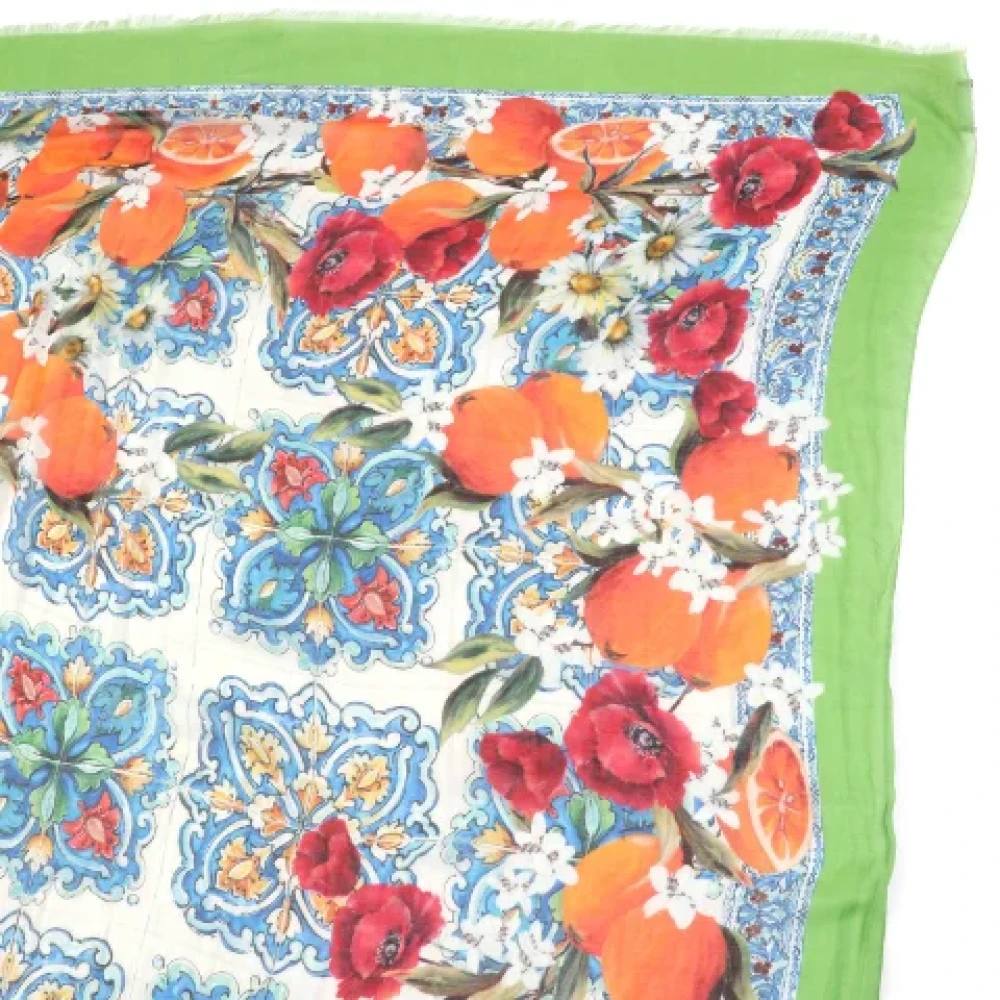 Dolce & Gabbana Pre-owned Cashmere scarves Multicolor Dames