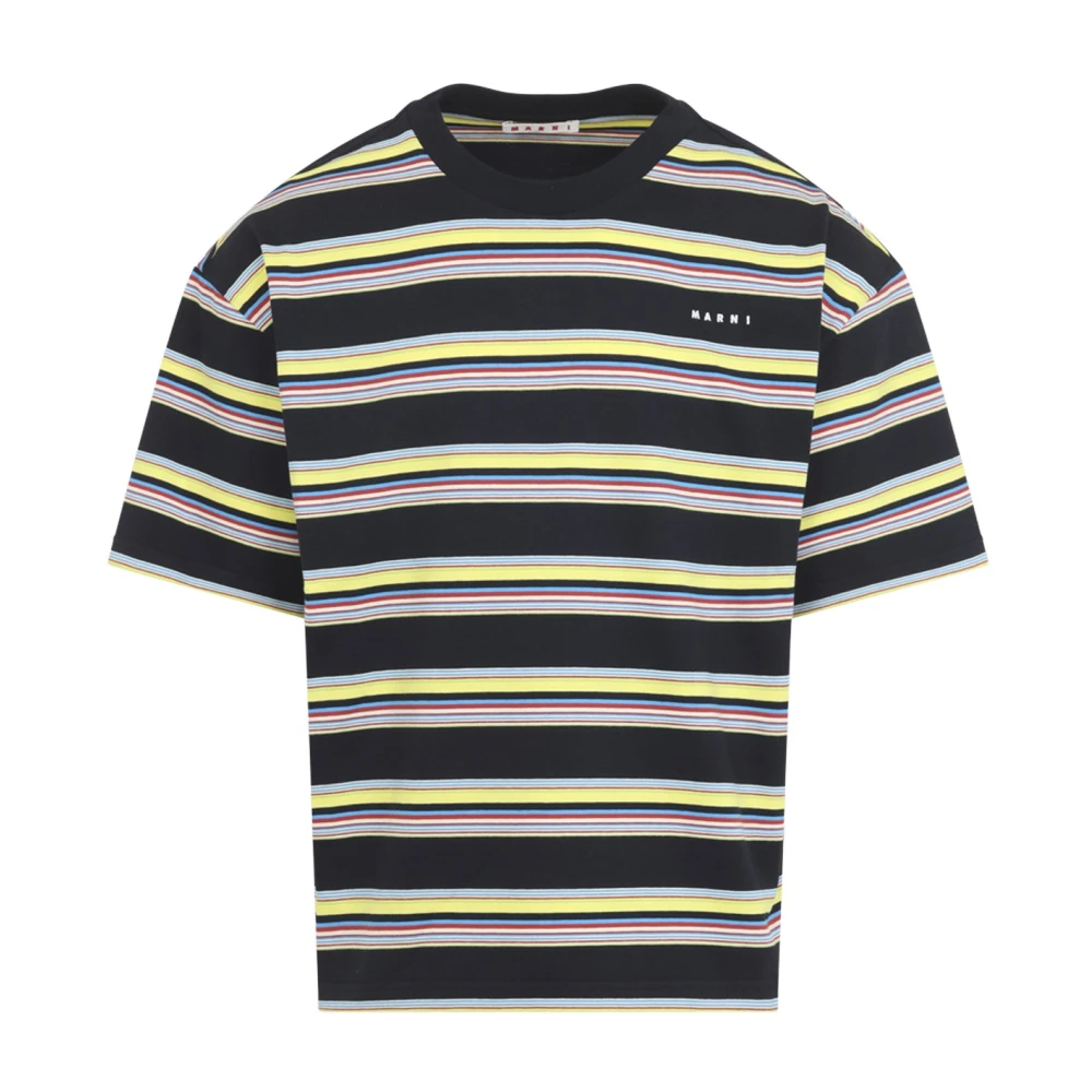 Marni Uomo Multicolor - T-Shirt In Cotone A Righe - Tops - E - Xl