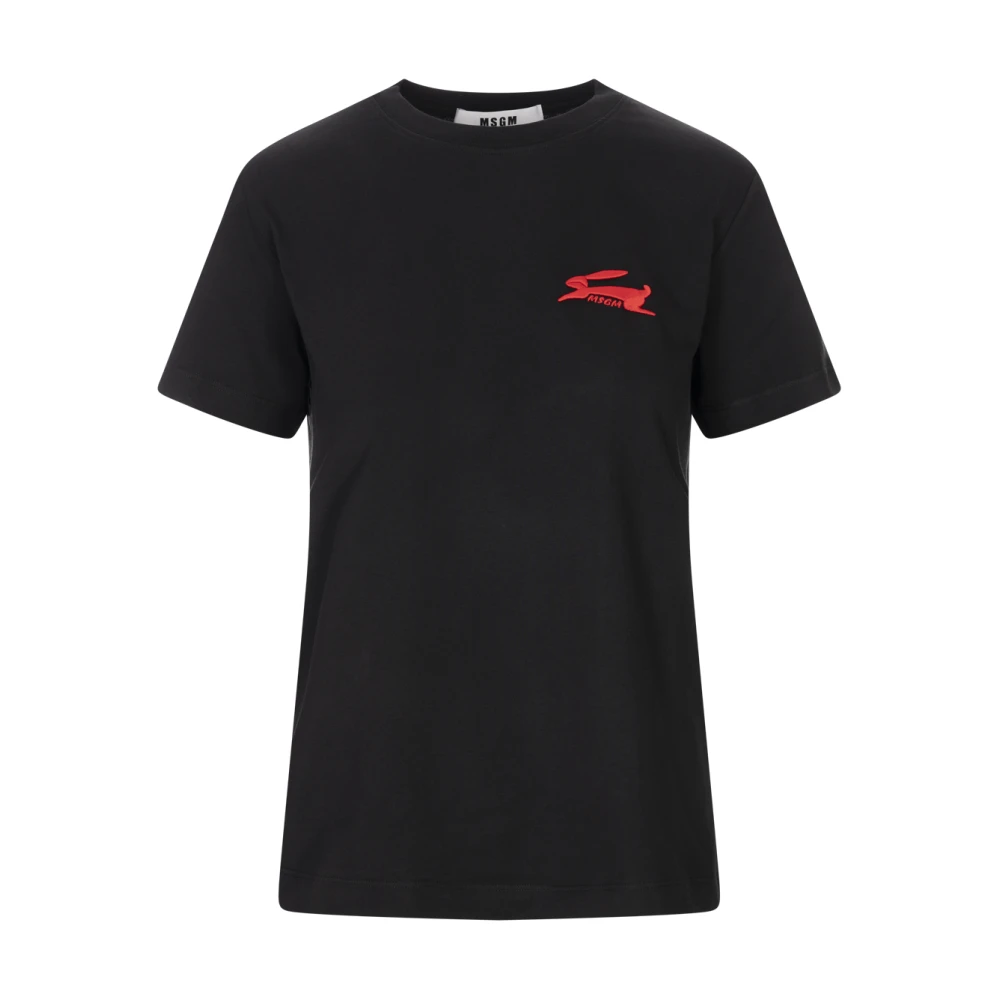Msgm - Tops > T-Shirts - Black - Msgm - Modalova