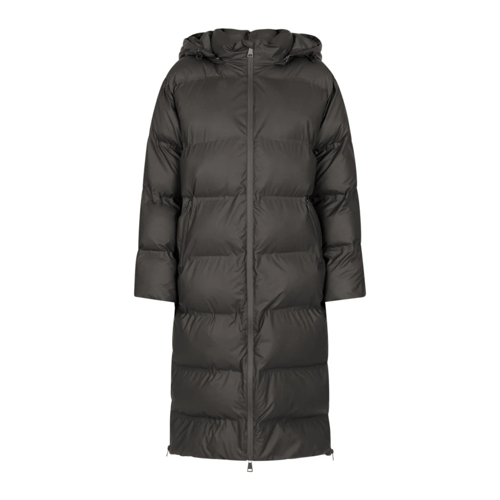 NEO NOIR Gewatteerde Pufferjas met Capuchon Gray Dames