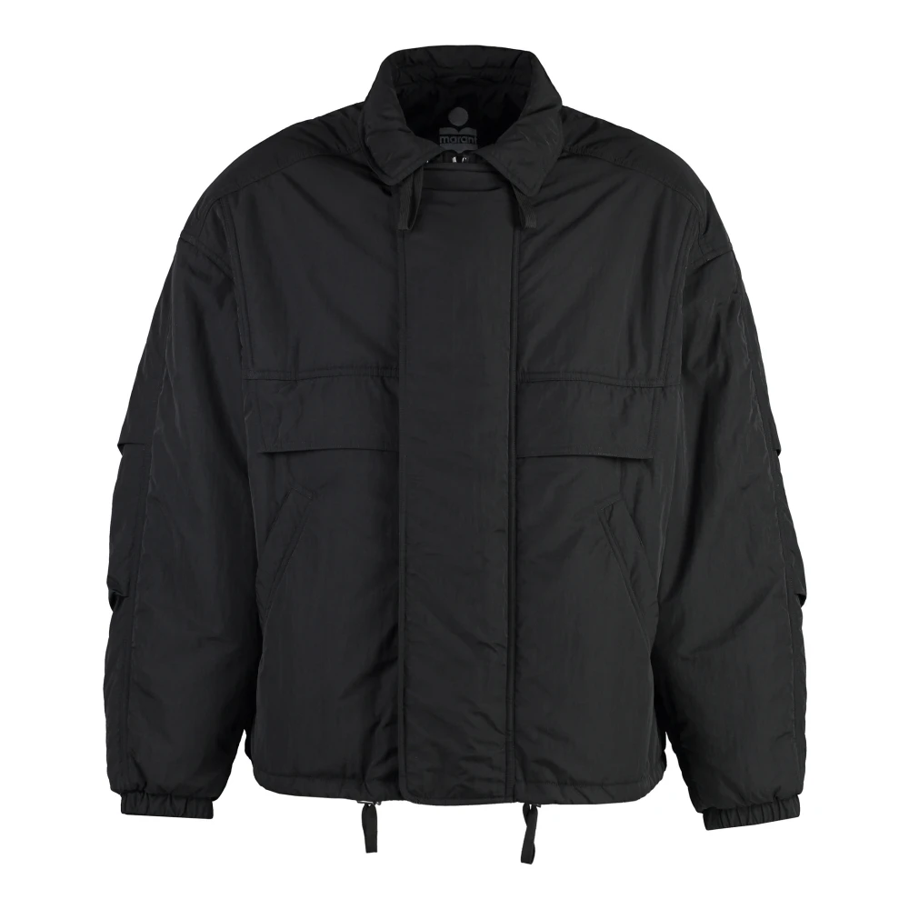 Isabel marant Verstelbare Nylonjas met Polyester Vulling Black Heren