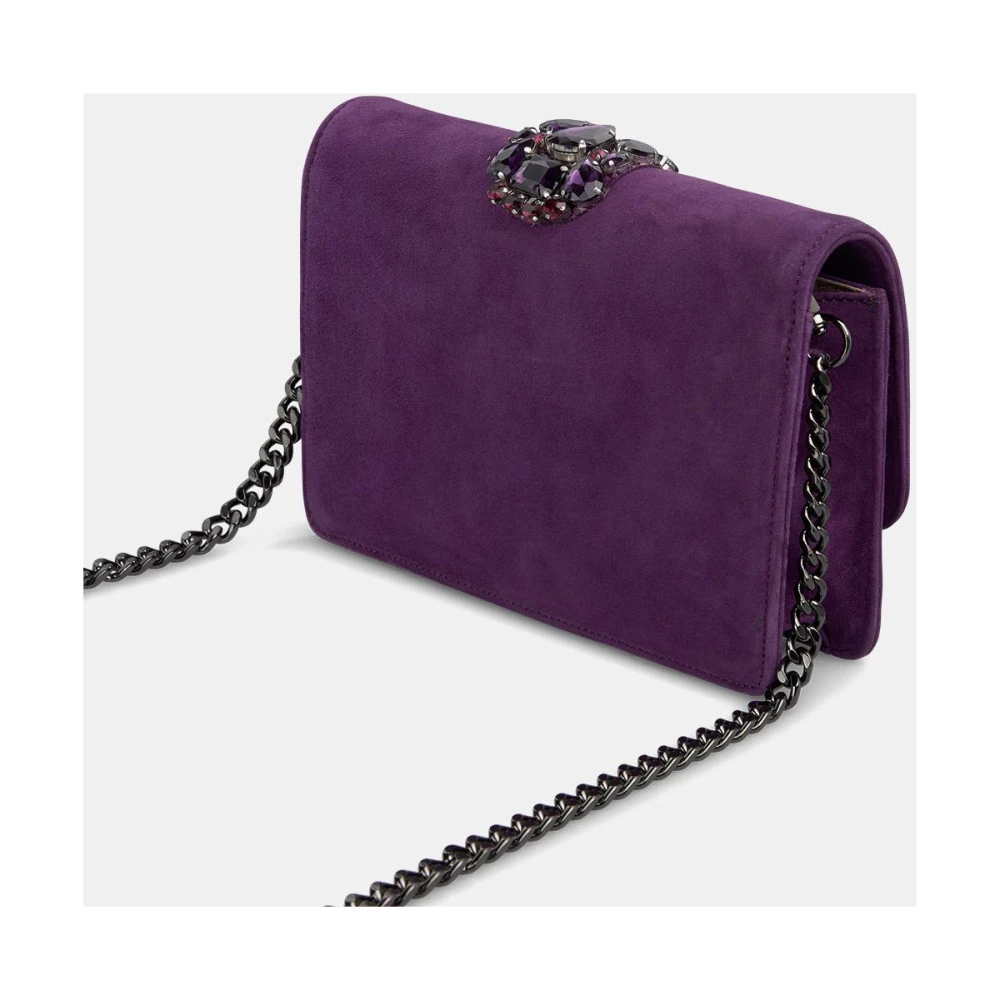 Alma en Pena Slangen schoudertas Purple Dames