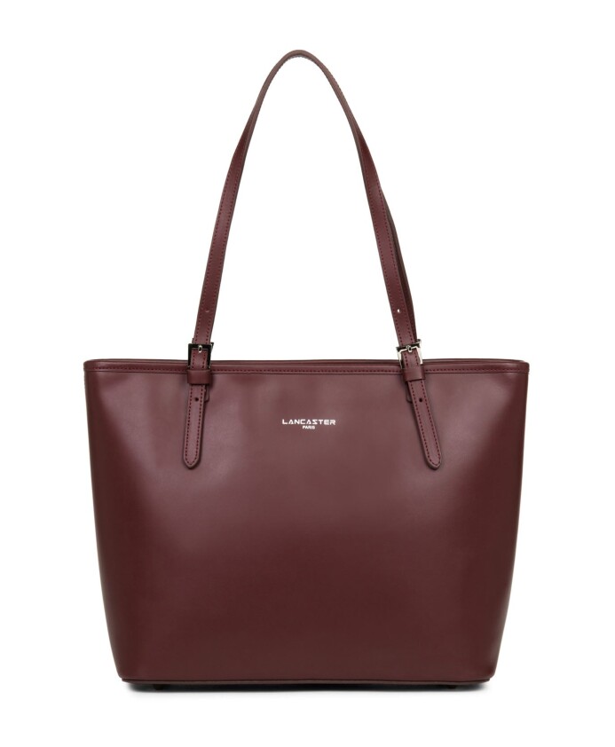 sac-cabas-epaule-zippee-m-smooth-bordeaux