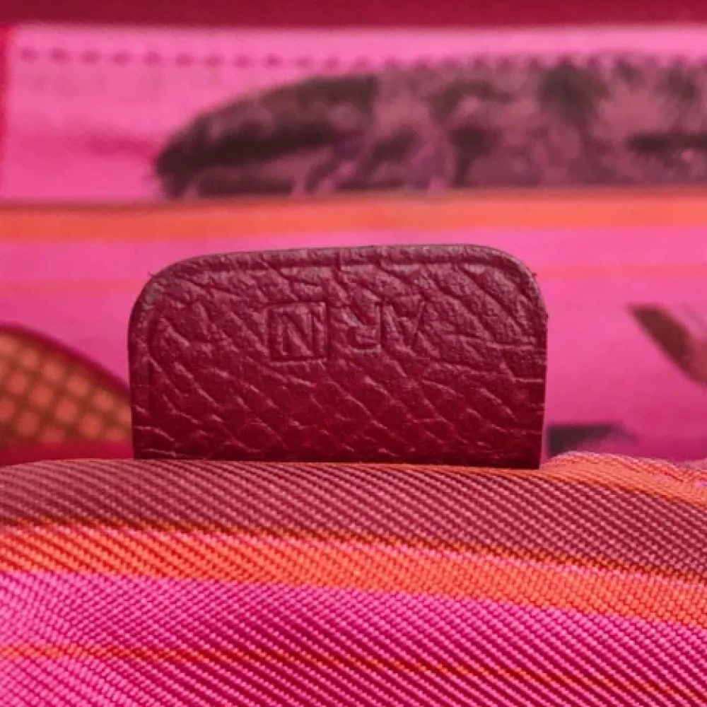 Hermès Vintage Pre-owned Leather wallets Red Dames