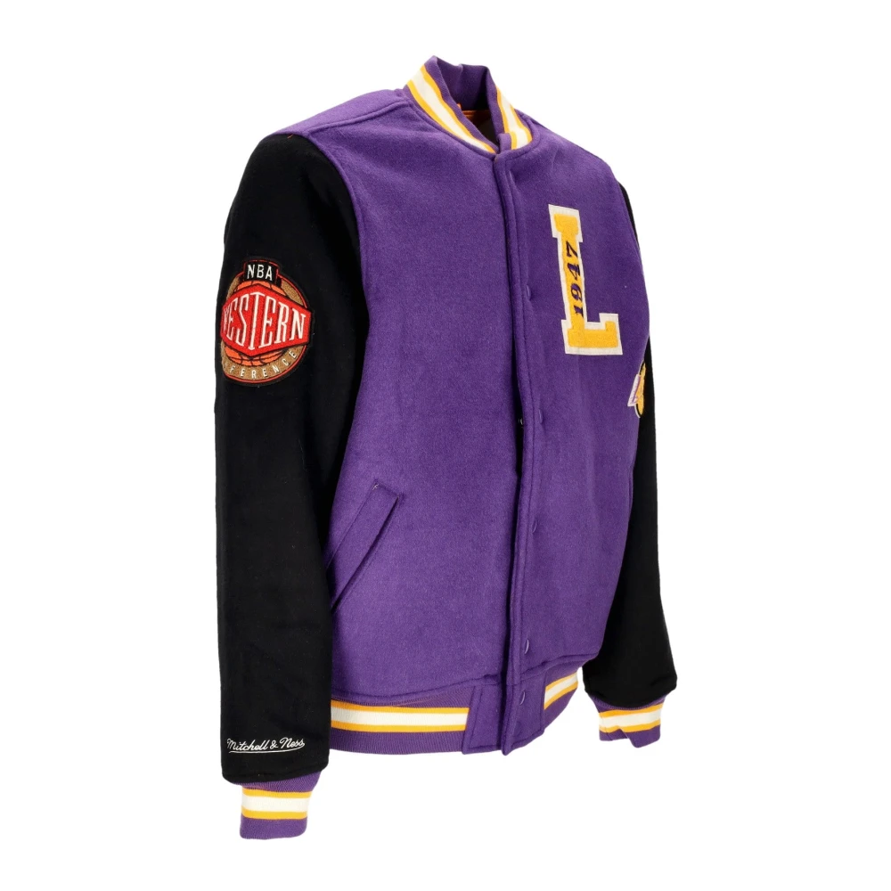 Mitchell & Ness NBA Team Legacy Varsity Jacket Purple Heren