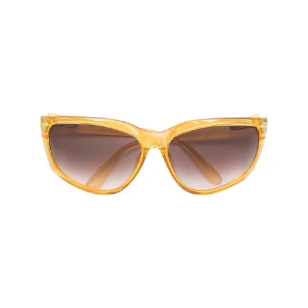 Dior Vintage Pre-owned Acetate sunglasses Yellow Dames