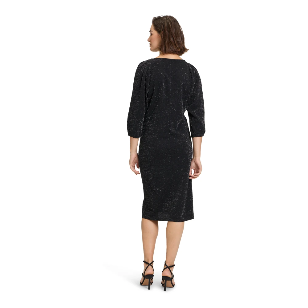 Betty Barclay Elegante Jerseyjurk met 3 4 Mouwen Black Dames