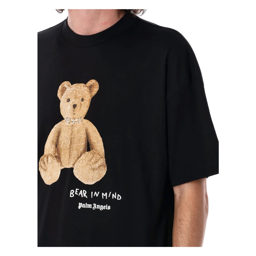 Palm Angels Bear in Mind T-shirt Zwart Bruin Black Heren